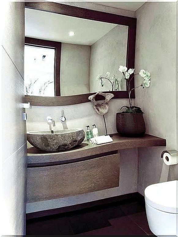 Beautiful rustic bathroom.