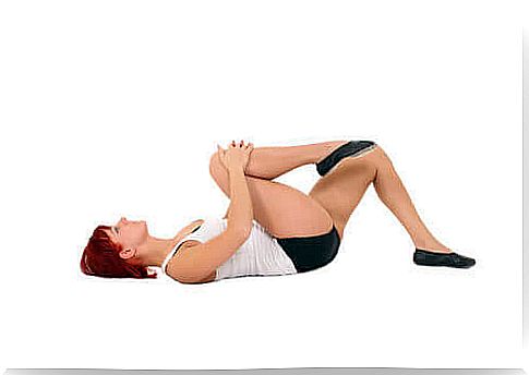 Woman doing a stretching exercise