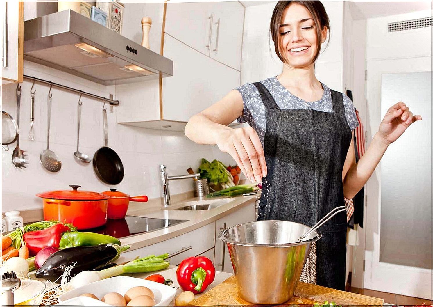 Woman cooking