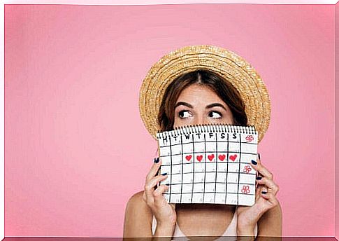 Woman with calendar