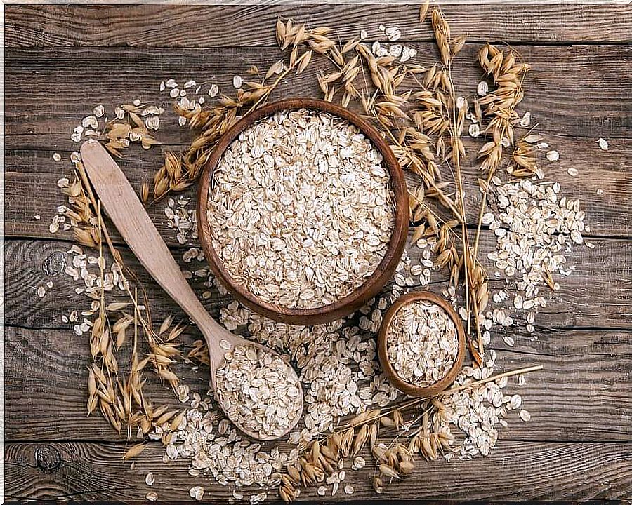 Bowl with oatmeal