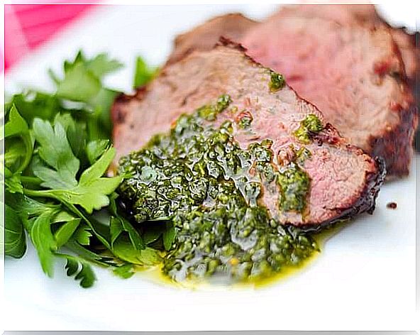 Chimmichurri from meat