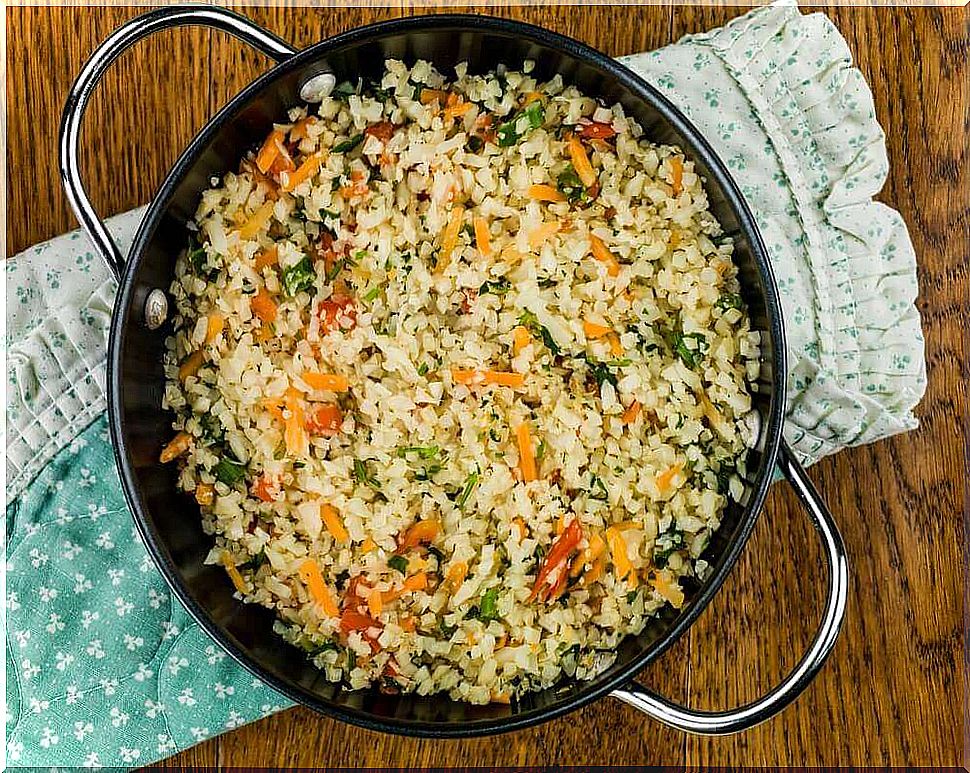 Recipe for delicious Mexican cauliflower rice