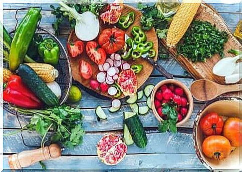 A lot of vegetables on a table