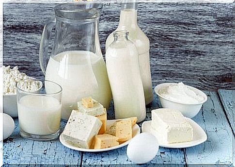 A variety of dairy products