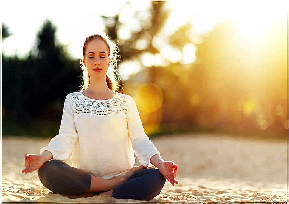 Woman meditating -what are chakras